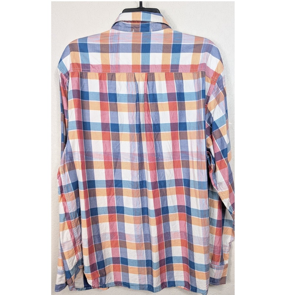 Tommy Bahama Mens Plaid Long Sleeve Shirt Size Large Cotton Tencel Blend - Picture 3 of 9